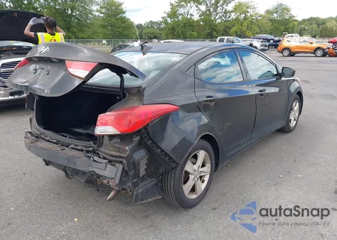 2013 Hyundai Elantra Gls из США, поврежденный, VIN KMHDH4AE1DU654222